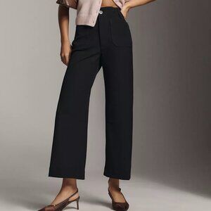 Anthropologie The Colette Knit Crop Wide-Leg Pants